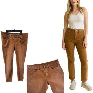 J. CREW Toffee Straight Leg Ankle Zip Corduroy Pants Size 29